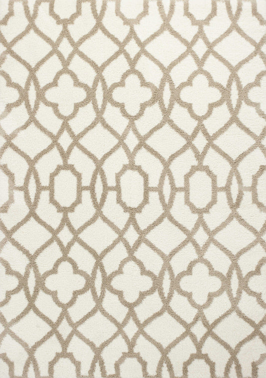 7 X 10 Microfiber Ivory Or Beige Area Rug