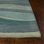 8' X 10' 6 Wool Ocean Area Rug