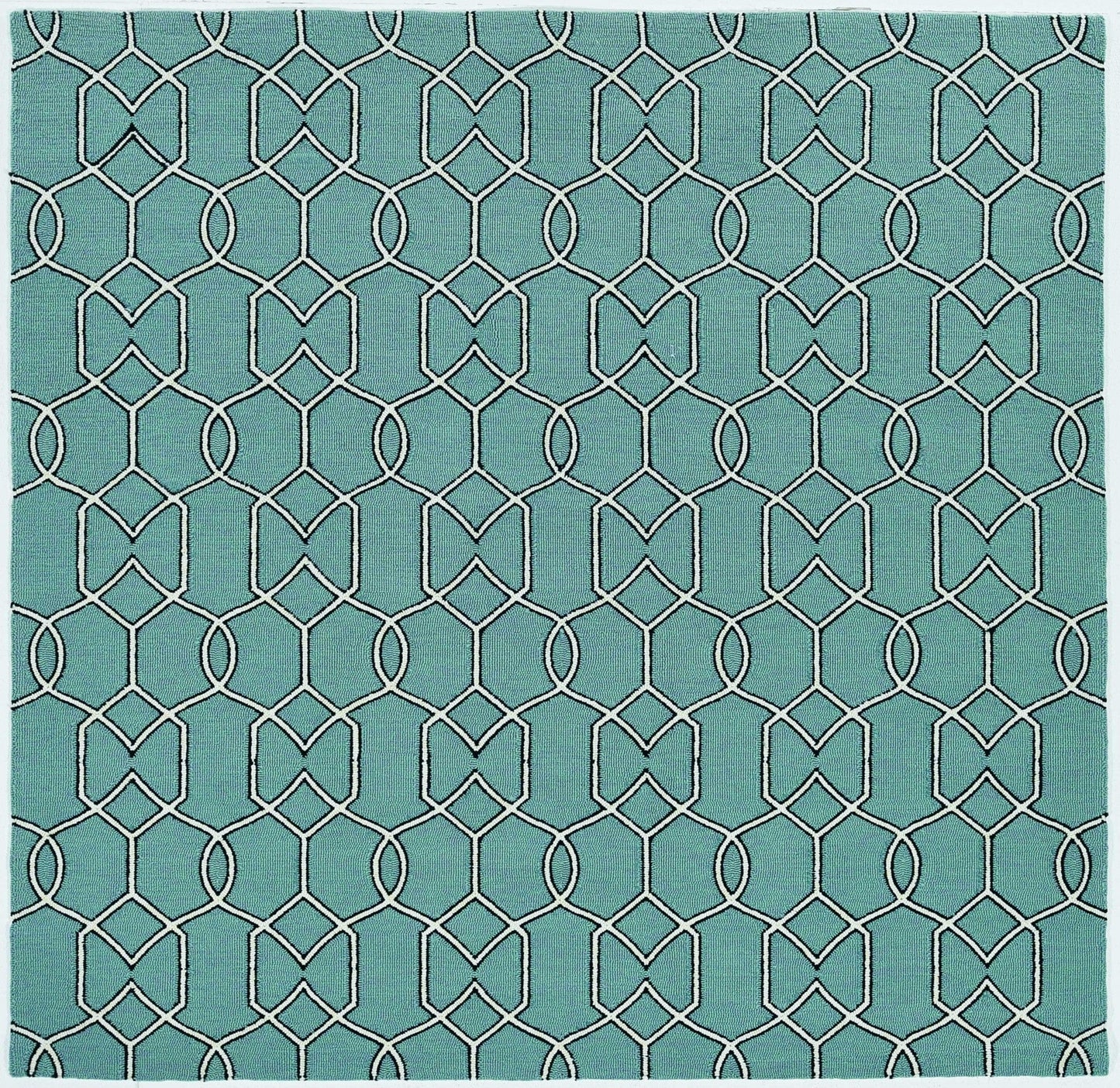 5' X 7' Spa Geometric Trellis Uv Treated Indoor Area Rug