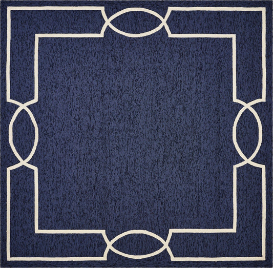 3' X 5' Ocean Coastal Bordered Area Rug