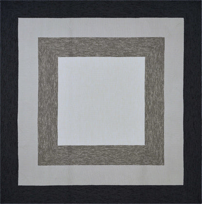 7' Square   Uv Treated Polypropylene Charcoal Area Rug