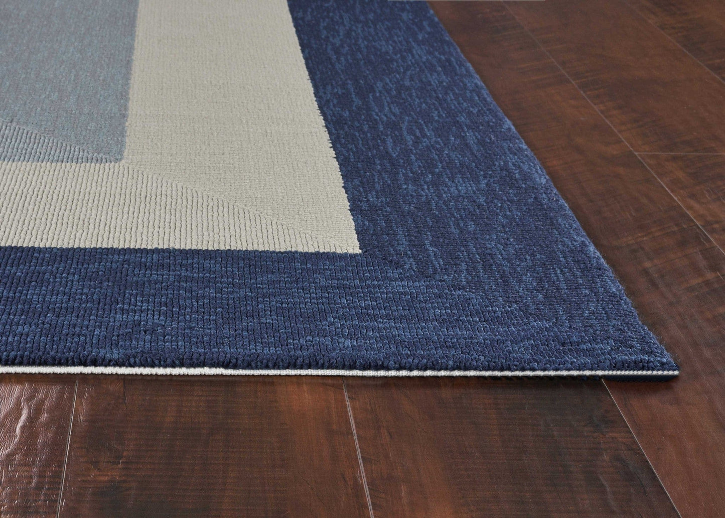 6' X 9'  Uv Treated Polypropylene Slate Or  Navy Area Rug