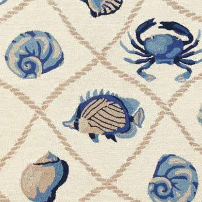 7' X 9'  Uv Treated Polypropylene Sand Area Rug