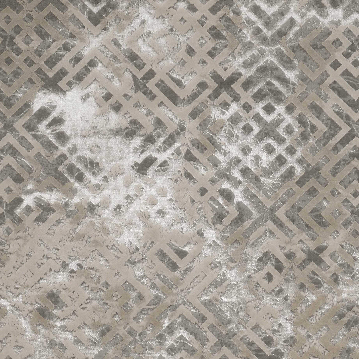 10'X13' Sand Silver Machine Woven Geometric Indoor Area Rug