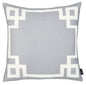 Light Grey And White Geometric Decorative Throw Pillow Cover