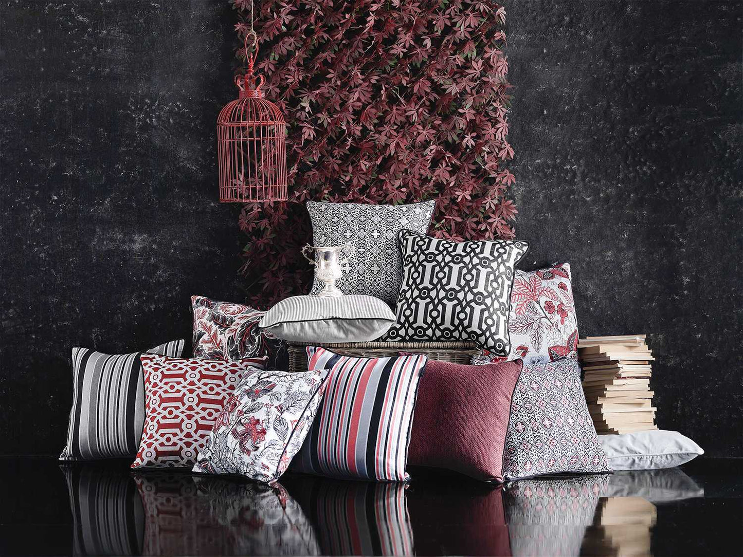 Gray And Black Variegated Stripe Decorative Throw Pillow Cover