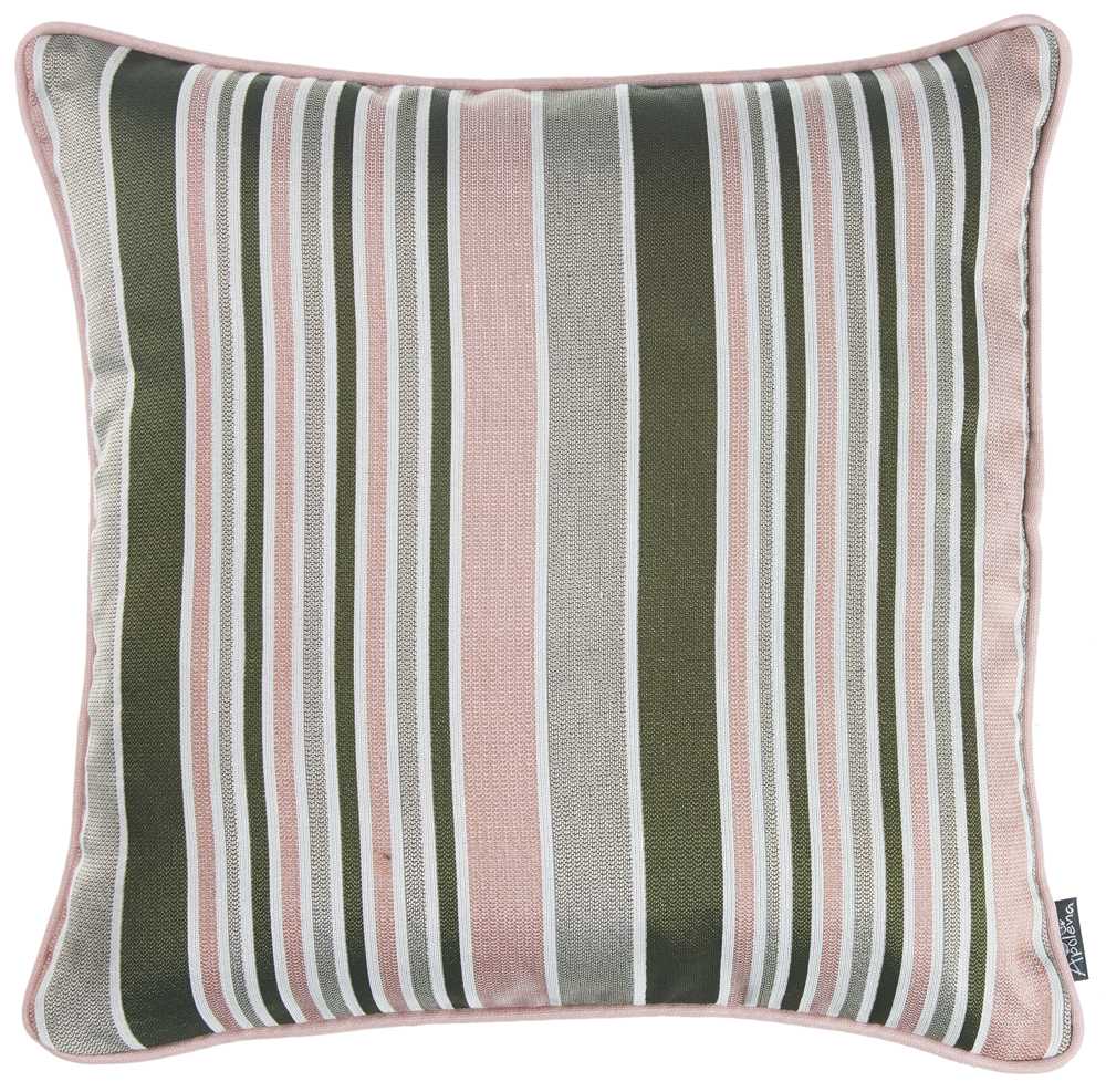 17"X 17" Jacquard Stripe Mood Decorative Throw Pillow Cover