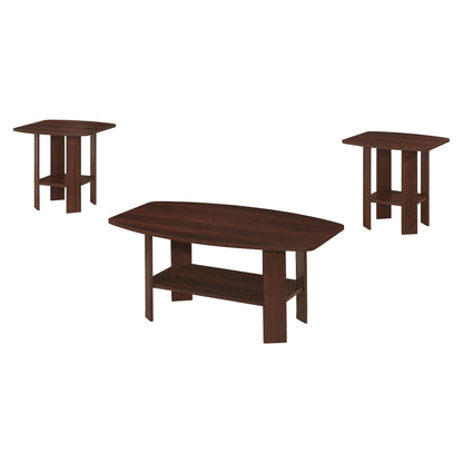 61.5" X 75.5" X 55.25" Cherry  Table 3Pcs Set
