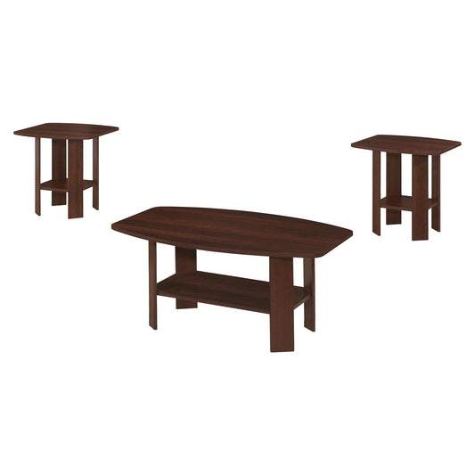 61.5" X 75.5" X 55.25" Cherry  Table 3Pcs Set