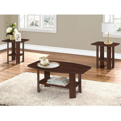 61.5" X 75.5" X 55.25" Cherry  Table 3Pcs Set