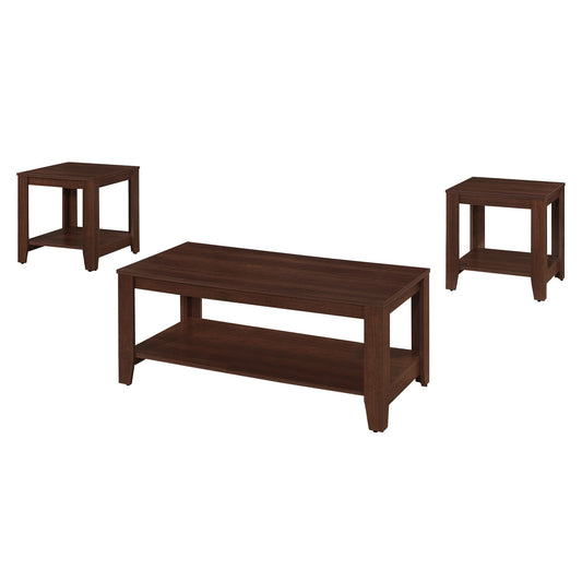 60.5" X 82" X 57" Cherry  Table 3Pcs Set