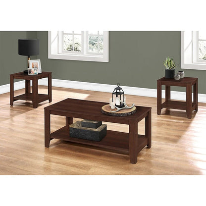 60.5" X 82" X 57" Cherry  Table 3Pcs Set