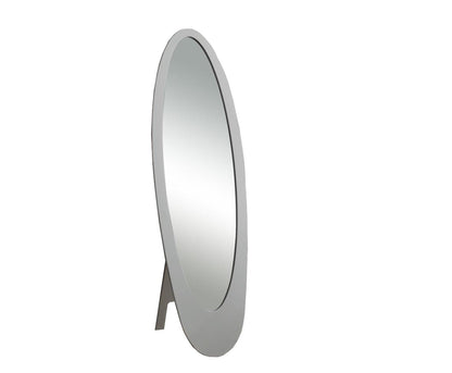 18.5" X 18.75" X 59" Grey Oval Frame  Mirror