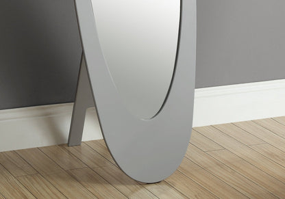 18.5" X 18.75" X 59" Grey Oval Frame  Mirror