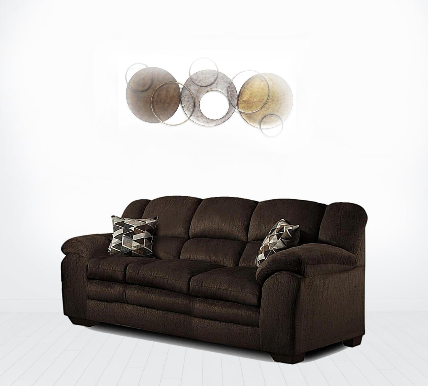 89" Comfy Chocolate Brown Standard Sofa