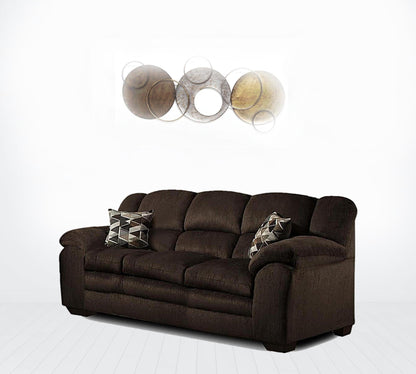 89" Comfy Chocolate Brown Standard Sofa