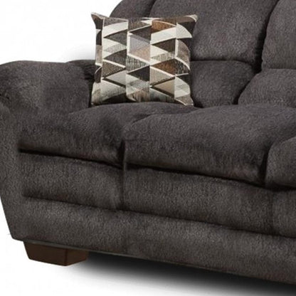 89" Charcoal Black Standard Sofa
