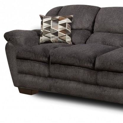 89" Charcoal Black Standard Sofa