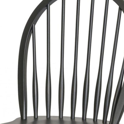 43" Black Counter Height Bar Chair With Footrest