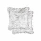18" X 18" X 5" Gradient Gray Faux Fur  2Pack Pillow
