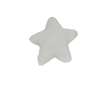 White With Blue 3D Shape Star Pillow