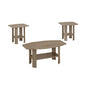 Dark Taupe Table Set - 3Pcs Set