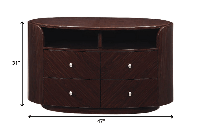 47" X 22" X 31 Wenge Tv Entertainment Unit