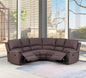 Brown Chenille Double Power Reclining Sectional