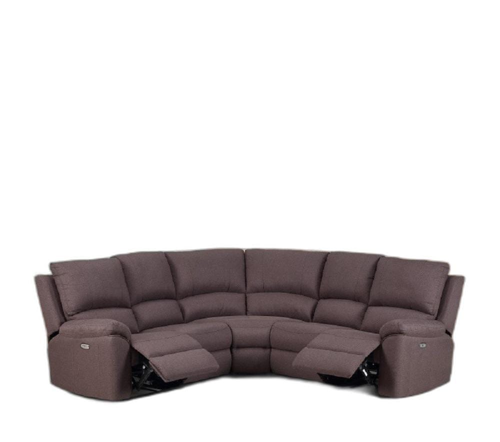 80" X 80" X 39" Brown  Power Reclining Sectional