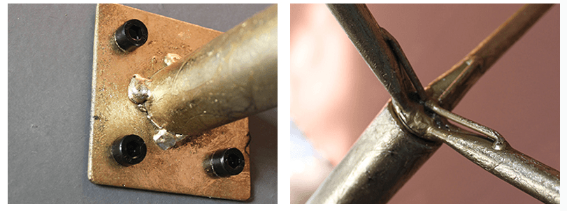 Sleek Round Gray Wood And Goldtone Side End Table 19" H