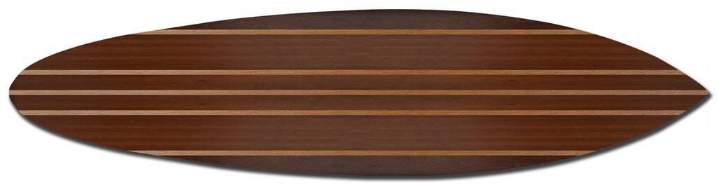 Multi Tonal Brown Stripe Surfboard Wall Art