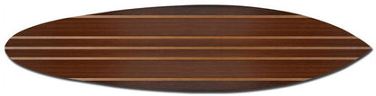 Multi Tonal Brown Stripe Surfboard Wall Art