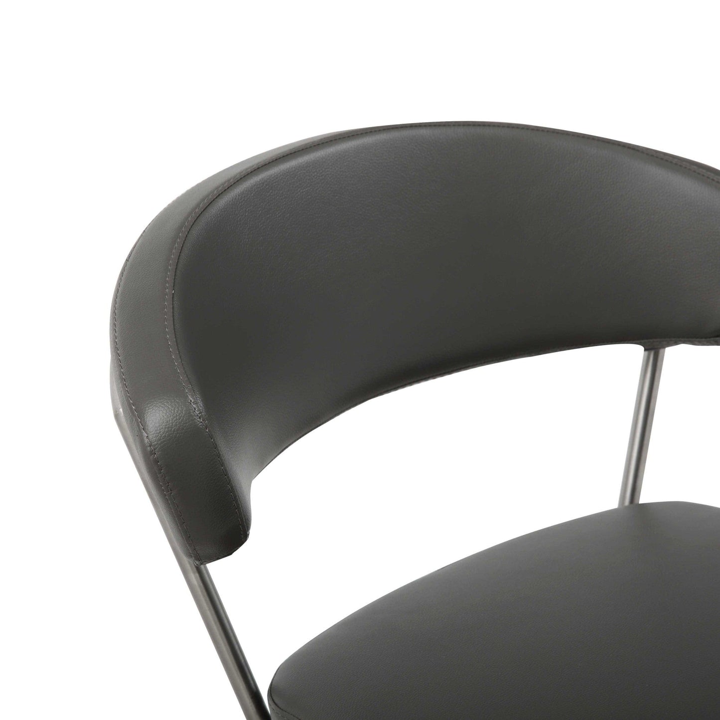 Black Upholstered Back And Seat Bar Stool