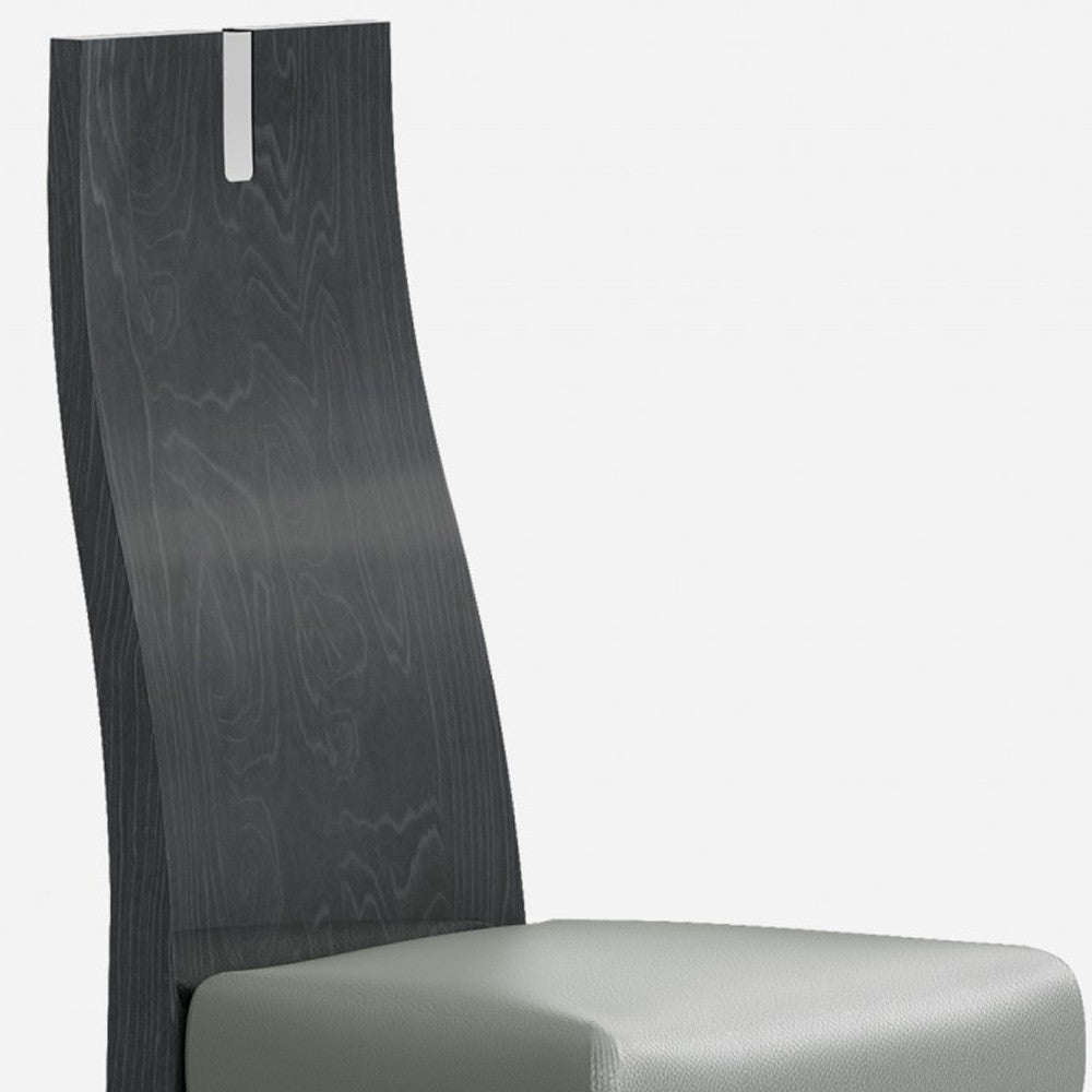 Set Of 2 Chair Faux Leather Metal Dining Chairs