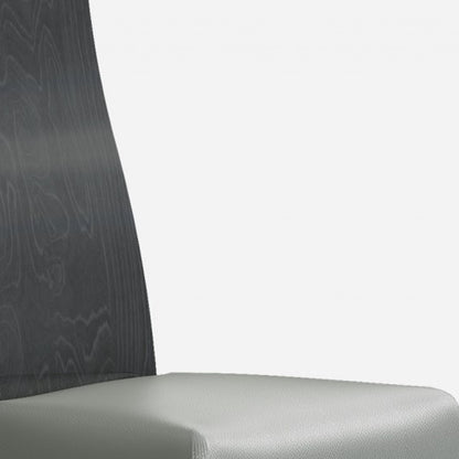 Set Of 2 Chair Faux Leather Metal Dining Chairs