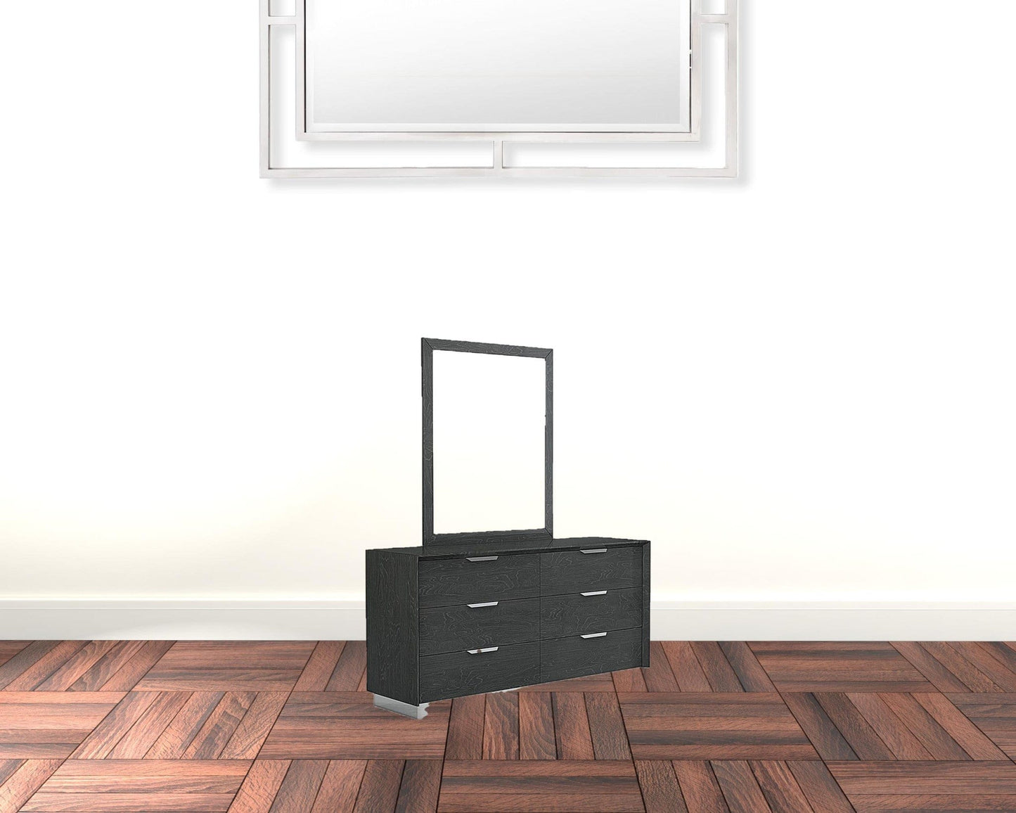 63" X 19" X 32" Grey Double Dresser Extension