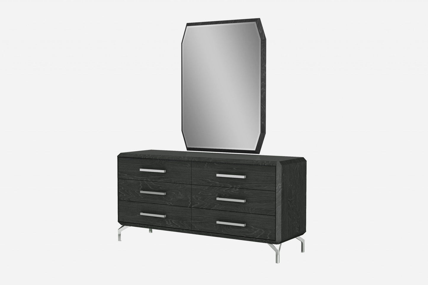 67 X 20 X 32 Clear Glass Or Stainless Steel Double Dresser Extension