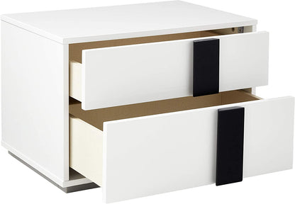 24" Rectangular Two Drawers With Steel Top