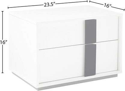 24" Rectangular Two Drawers With Steel Top
