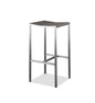 Set Of 4 Stainless Steel Square Bar Stool