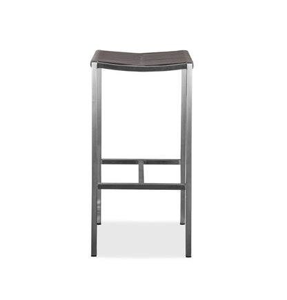Set Of 4 Stainless Steel Square Bar Stool