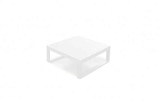 29.5 X 29.5 X 12 White Aluminum Coffee Table