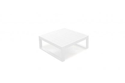 29.5 X 29.5 X 12 White Aluminum Coffee Table