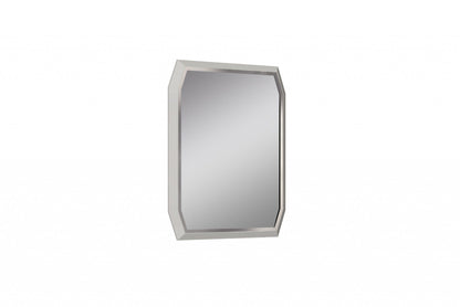 37 X 2.2 X 49 Taupe Glass Mirror