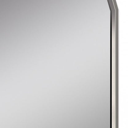 37 X 2.2 X 49 Taupe Glass Mirror