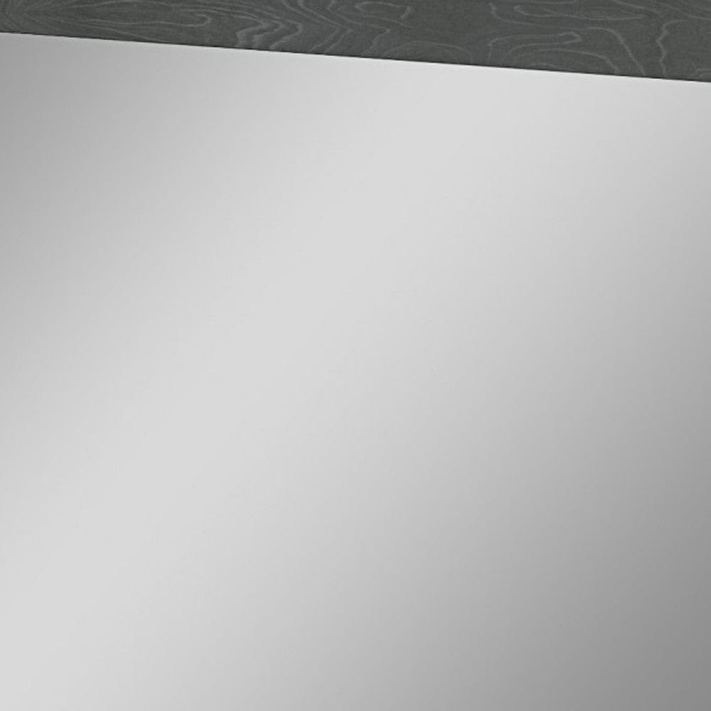 63 X 1 X 48 Gloss Grey Glass Mirror