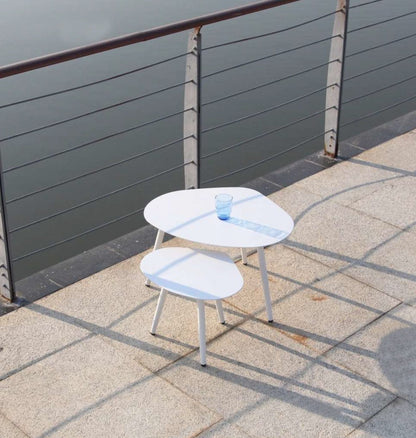 Triad White Aluminum Side Table