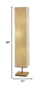 Wildside Paper Shade Floor Lamp With Natural Wood Base