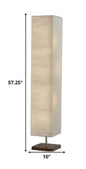 Wildside Paper Shade Floor Lamp With Natural Wood Base