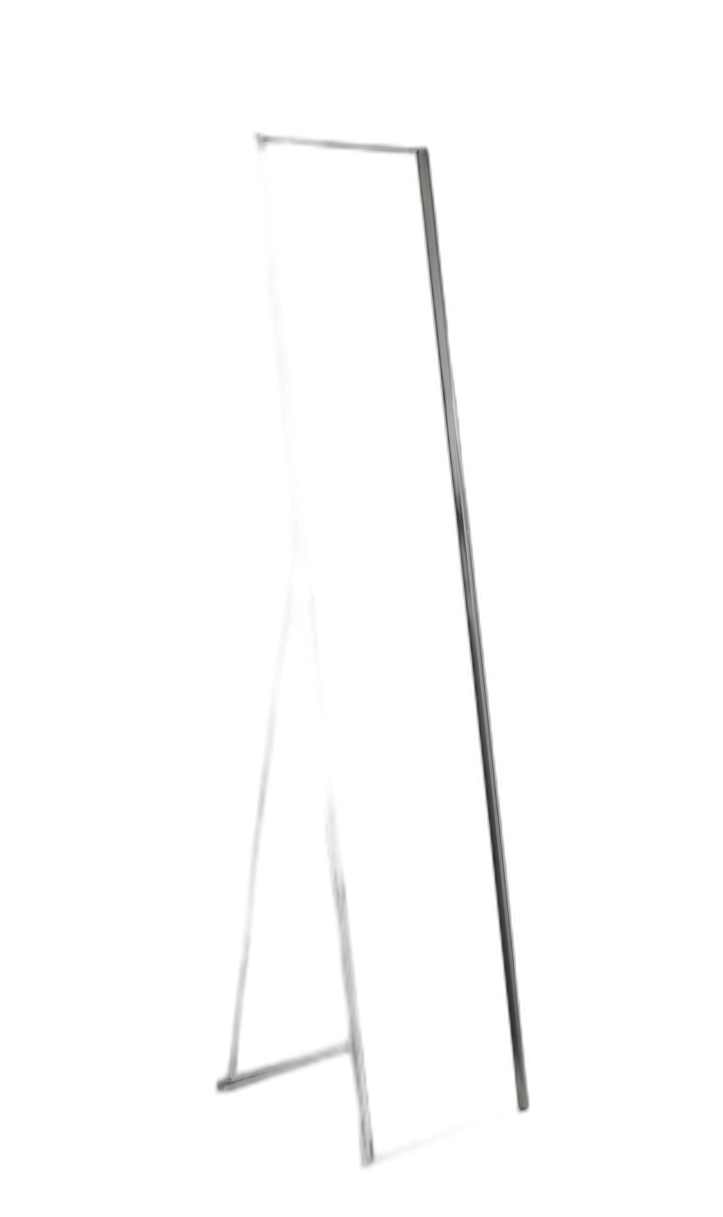 13.5" X 14.5" X 59" Brushed Steel  Floor Mirror